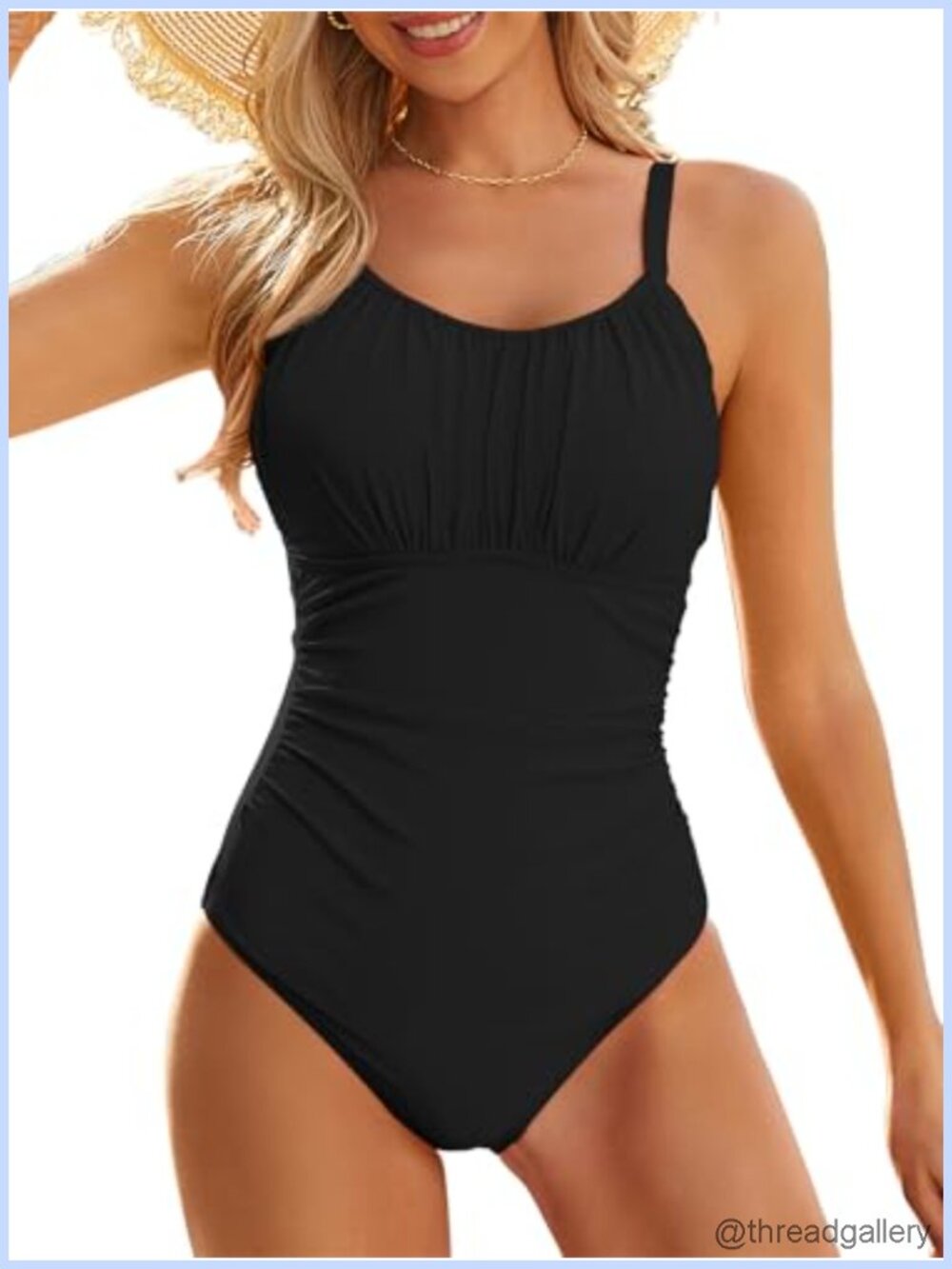 Modest Long Torso One Piece Swimsuit with Tummy Control